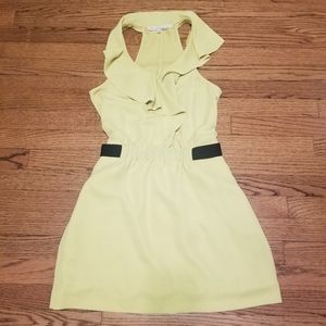 Rachel Roy neon yellow mini dress